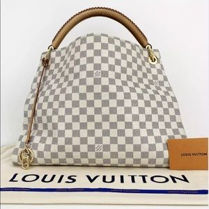 Authentic Louis Vuitton Artsy Azur Damier CR4141 Spain Bag